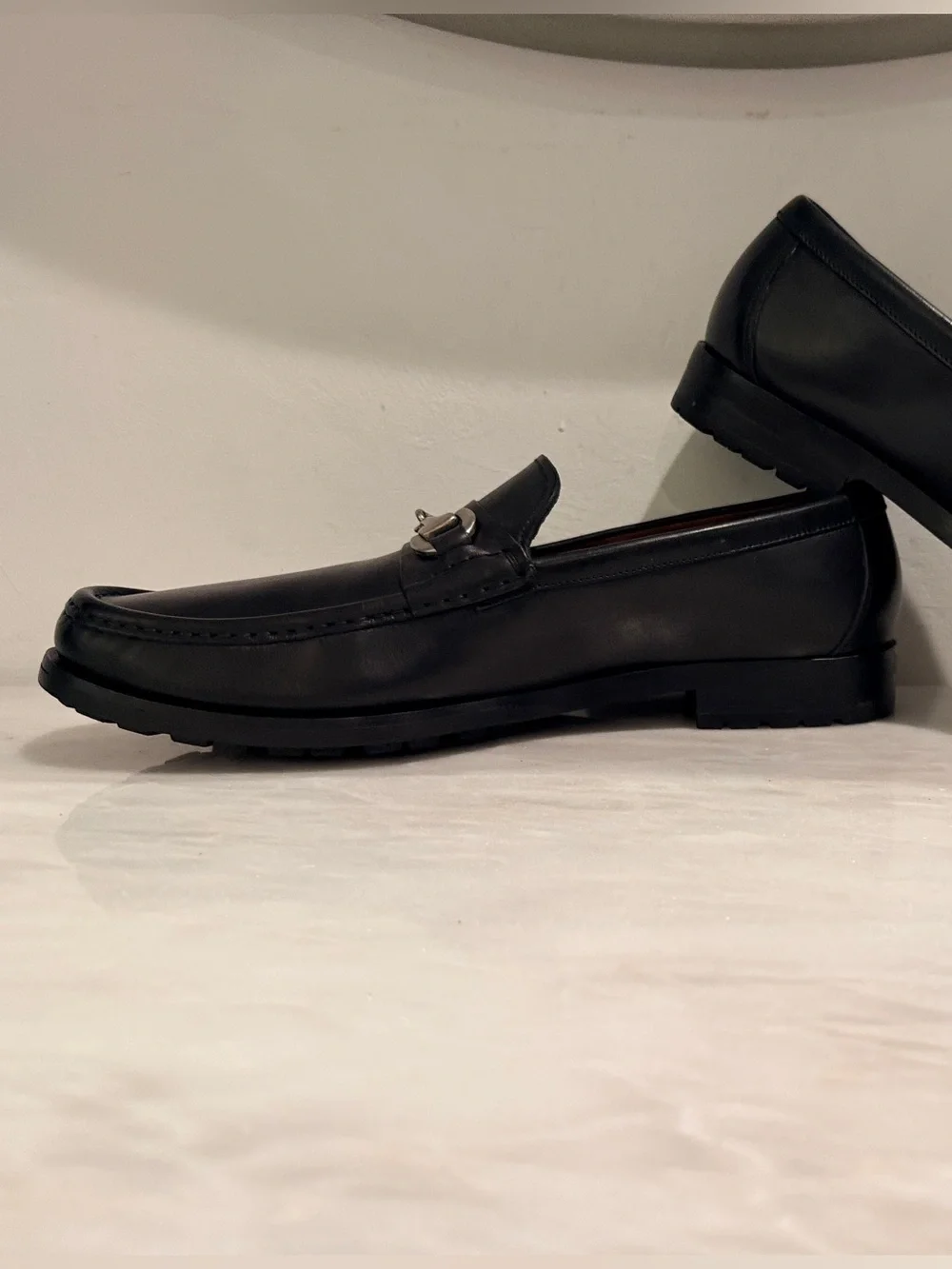 Allen Edmonds Arezzo Black Leather Horsebit Loafers Made in Italy Men’s 11.5 D